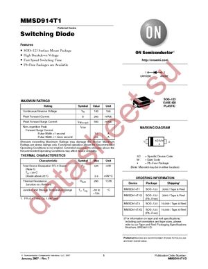 MMSD914T3 datasheet  